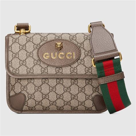 gg supreme small messenger bag zoom logo|gucci neo vintage messenger bag.